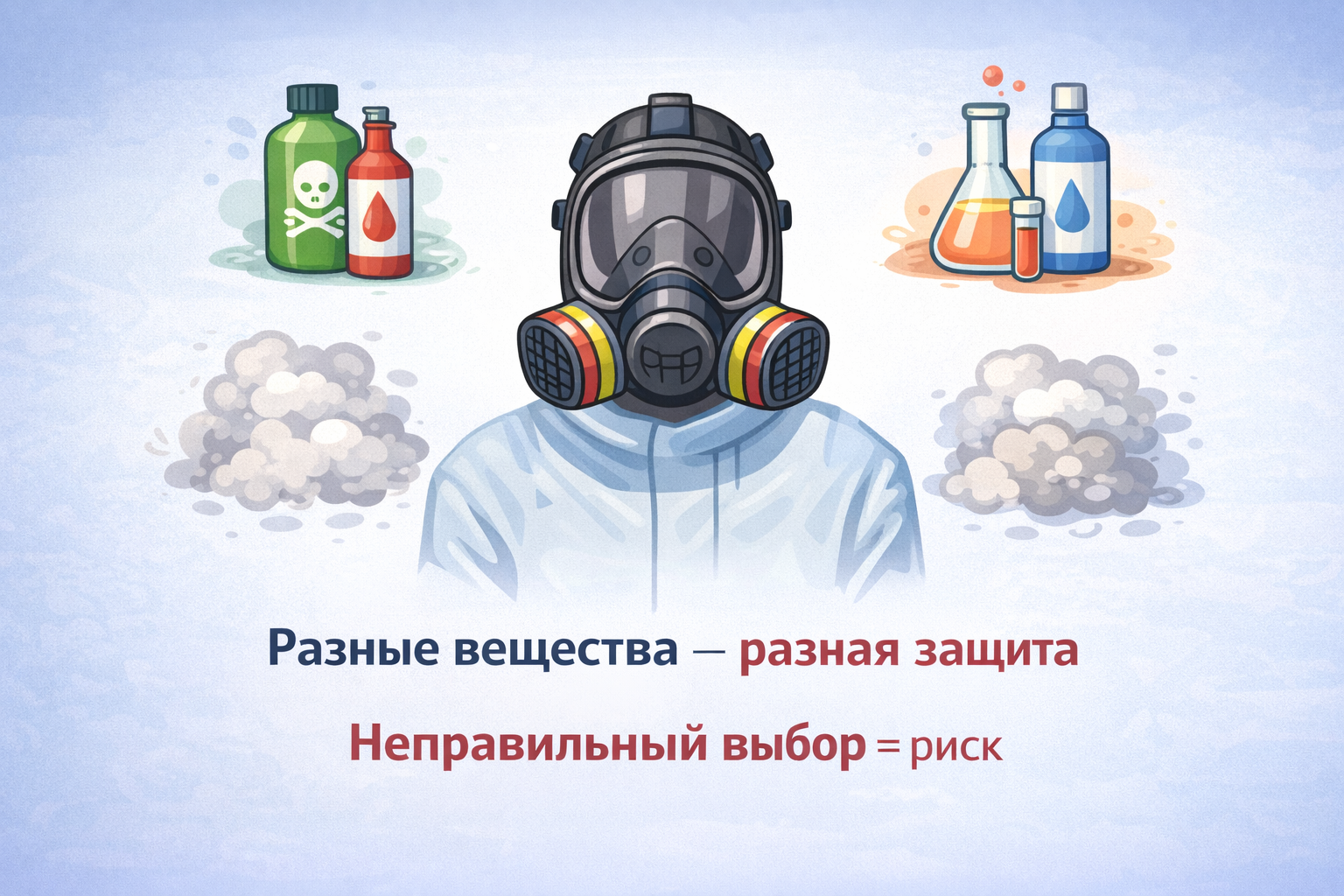 Разные вещества - разная защита!